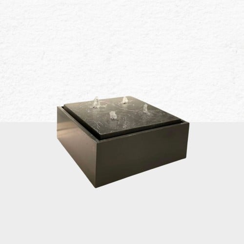 نافورة أرضية رباعية مع حوض ألومنيوم